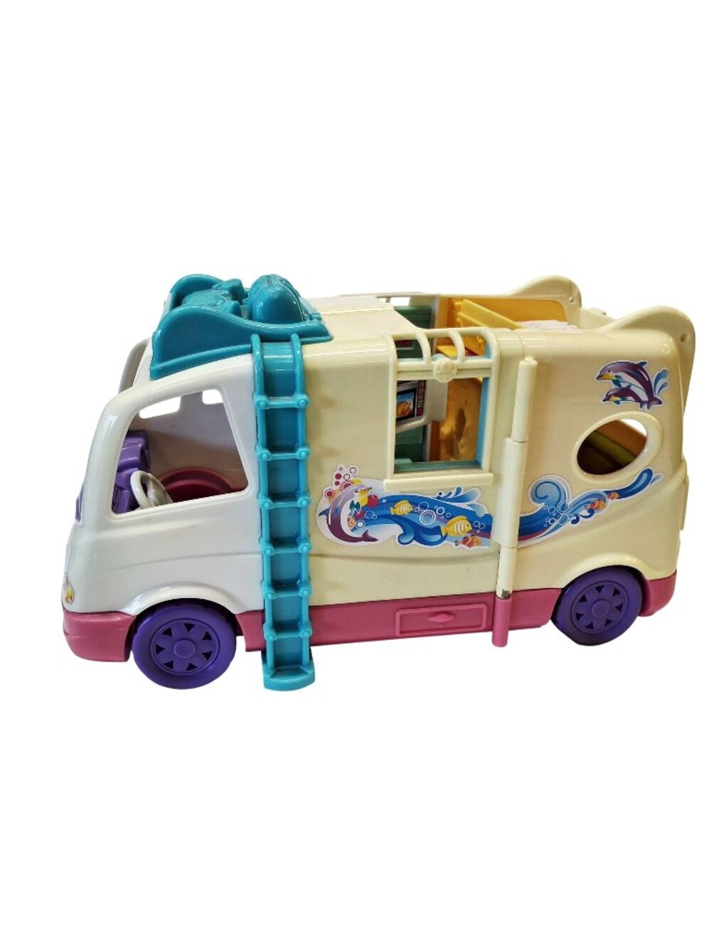 Fisher Price Loving Family Beach Vacation Mobile Home RV Camper Van Dollhouse